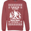 Santa Is Fake Bigfoot Is Real Ugly Christmas Sweater Unisex Crewneck Sweatshirt