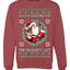 Always Shooting For The Naughty List Ugly Christmas Sweater Unisex Crewneck Sweatshirt