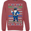 Santa Backs The Blue Pro Police Santa Claus Ugly Christmas Sweater Unisex Crewneck Sweatshirt