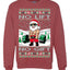 No Lift No Gift Fitness Workout Santa Ugly Christmas Sweater Unisex Crewneck Sweatshirt