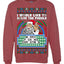 Santa Game Show I'd Like To Solve the Puzzle Wheel Ugly Christmas Sweater Unisex Crewneck Sweatshirt