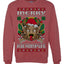 Merry Krampus Santa Folklore Figure Horror Ugly Christmas Sweater Unisex Crewneck Sweatshirt