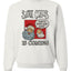 Santa Claus Is Coming, That's What She Said  Merry Christmas Unisex Crewneck Graphic Sweatshirt