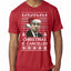 Christmas Is Cancelled Michael Scott Office Ugly Christmas Sweater Mens Premium Tri Blend T-Shirt