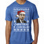 Christmas Is Cancelled Michael Scott Office Ugly Christmas Sweater Mens Premium Tri Blend T-Shirt