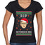 RIP Notorious RBG Ruth Bader Ginsburg Ugly Christmas Sweater Women’s Standard V-Neck Tee