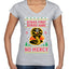 Strike First Strike Hard No Mercy Xmas Ugly Christmas Sweater Women’s Standard V-Neck Tee