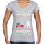 Merry Christmas Shitter's Full Christmas Vacation Ugly Christmas Sweater Women’s Standard V-Neck Tee
