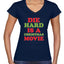 Die Hard is a Christmas Movie Christmas Women’s Standard V-Neck Tee