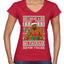 I have a Big package Meme Barry Wood  Ugly Christmas Sweater Women’s Standard V-Neck Tee