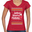 Jolliest Bunch of Assholes Xmas Movie Ugly Christmas Sweater Women’s Standard V-Neck Tee