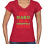 Die Hard is a Christmas Movie Christmas Women’s Standard V-Neck Tee