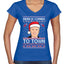 Biden Is Coming To Town Ugly Christmas Sweater Women’s Standard V-Neck Tee