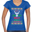 Have A Holly Jolly Christmas Ugly Christmas Sweater Women’s Standard V-Neck Tee