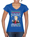 Trump This is the Greatest Ugly Christmas Sweater Women’s Standard V-Neck Tee
