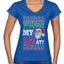 Where my Hos At Santa Funny Ugly Christmas Sweater Women’s Standard V-Neck Tee