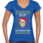 RIP Notorious RBG Ruth Bader Ginsburg Ugly Christmas Sweater Women’s Standard V-Neck Tee