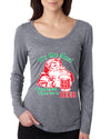 It is The Most Wonderful Time for a Beer Ugly Christmas Sweater Womens Scoop Long Sleeve Top