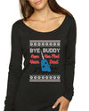Narwhal Hope You Find Your Dad Quote Christmas Womens Scoop Long Sleeve Top