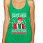 Michael Scott The Name is Bond Santa Bond Ugly Christmas Sweater Tri-Blend Racerback Tank Top