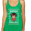 Impish or Admirable Dwight Schrute Ugly Christmas Sweater Tri-Blend Racerback Tank Top