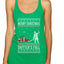 Merry Christmas Shitter's Full Christmas Vacation Ugly Christmas Sweater Tri-Blend Racerback Tank Top