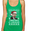 Christmas Is Cancelled Michael Scott Office Ugly Christmas Sweater Tri-Blend Racerback Tank Top