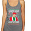 Michael Scott The Name is Bond Santa Bond Ugly Christmas Sweater Tri-Blend Racerback Tank Top