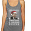 Christmas Is Cancelled Michael Scott Office Ugly Christmas Sweater Tri-Blend Racerback Tank Top