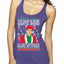 Michael Scott The Name is Bond Santa Bond Ugly Christmas Sweater Tri-Blend Racerback Tank Top