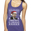 Christmas Is Cancelled Michael Scott Office Ugly Christmas Sweater Tri-Blend Racerback Tank Top