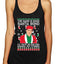 Michael Scott The Name is Bond Santa Bond Ugly Christmas Sweater Tri-Blend Racerback Tank Top