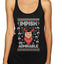 Impish or Admirable Dwight Schrute Ugly Christmas Sweater Tri-Blend Racerback Tank Top