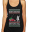 Merry Christmas Shitter's Full Christmas Vacation Ugly Christmas Sweater Tri-Blend Racerback Tank Top
