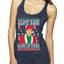 Michael Scott The Name is Bond Santa Bond Ugly Christmas Sweater Tri-Blend Racerback Tank Top