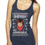 Impish or Admirable Dwight Schrute Ugly Christmas Sweater Tri-Blend Racerback Tank Top