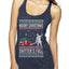 Merry Christmas Shitter's Full Christmas Vacation Ugly Christmas Sweater Tri-Blend Racerback Tank Top