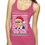 Santas Coming That's What She Said Michael Scott Ugly Christmas Sweater Tri-Blend Racerback Tank Top