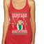 Michael Scott The Name is Bond Santa Bond Ugly Christmas Sweater Tri-Blend Racerback Tank Top