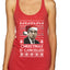 Christmas Is Cancelled Michael Scott Office Ugly Christmas Sweater Tri-Blend Racerback Tank Top
