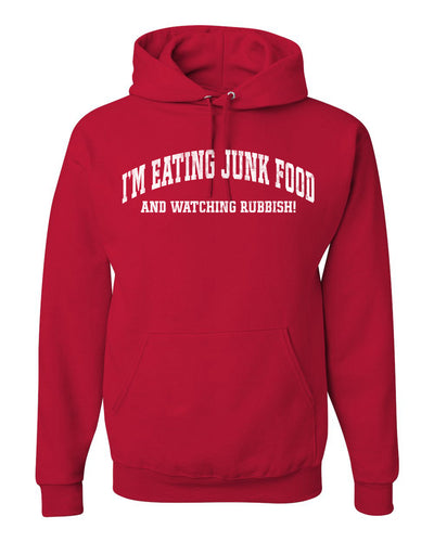 Vintage Movie Quote Eating Junk Food And Watching Rubbish Christmas Unisex Hoodie Sweatshirt