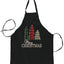 Ugly Ugly Christmas Merry Xmas Trees Ugly Christmas Sweater Ugly Christmas Butcher Graphic Apron for Kitchen BBQ Grilling Cooking