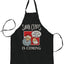 Santa Claus is Coming, That's What She Said  Ugly Christmas Sweater Ugly Christmas Butcher Graphic Apron for Kitchen BBQ Grilling Cooking