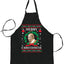 Ugly Ugly Christmas Merry Chrithmith Ugly Christmas Sweater Ugly Christmas Butcher Graphic Apron for Kitchen BBQ Grilling Cooking