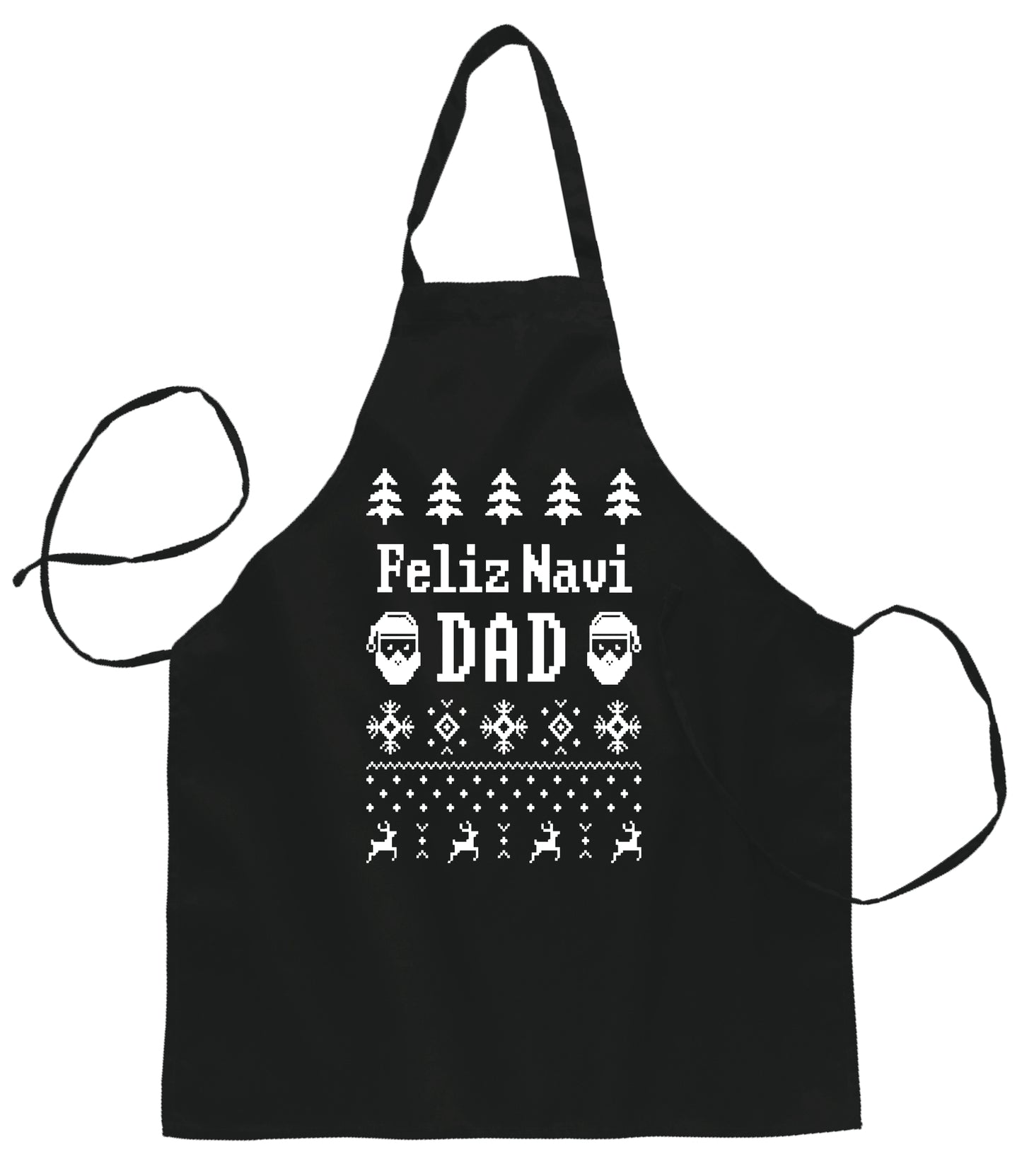 Ugly Ugly Christmas Feliz Navidad Christmas Ugly Christmas Sweater Ugly Christmas Butcher Graphic Apron for Kitchen BBQ Grilling Cooking