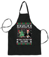 Well Happy Birthday Jesus Sorry Your Party's So Lame Ugly Christmas Sweater Ugly Christmas Butcher Graphic Apron for Kitchen BBQ Grilling Cooking
