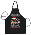 Ugly Ugly Christmas Merry Pugly Christmas Ugly Christmas Sweater Ugly Christmas Butcher Graphic Apron for Kitchen BBQ Grilling Cooking