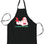 Sexy Santa Im Laying on Your Present Christmas Ugly Christmas Sweater Ugly Christmas Butcher Graphic Apron for Kitchen BBQ Grilling Cooking