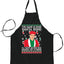 Michael Scott The Name is Bond Santa Bond Christmas Ugly Christmas Sweater Ugly Christmas Butcher Graphic Apron for Kitchen BBQ Grilling Cooking