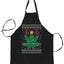 Ugly Ugly Christmas Christmas Weed Ugly Christmas Sweater Ugly Christmas Butcher Graphic Apron for Kitchen BBQ Grilling Cooking